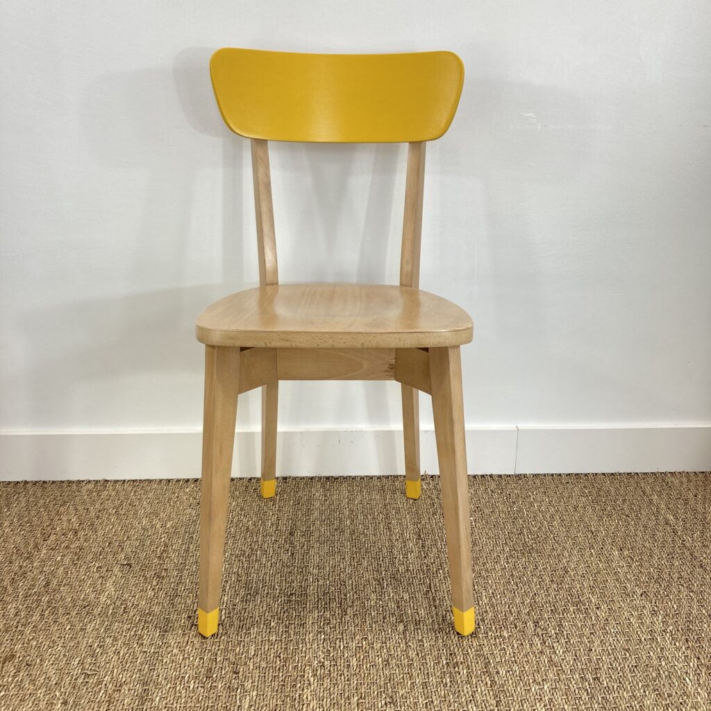 Chaise vintage en hêtre – années 1950-60