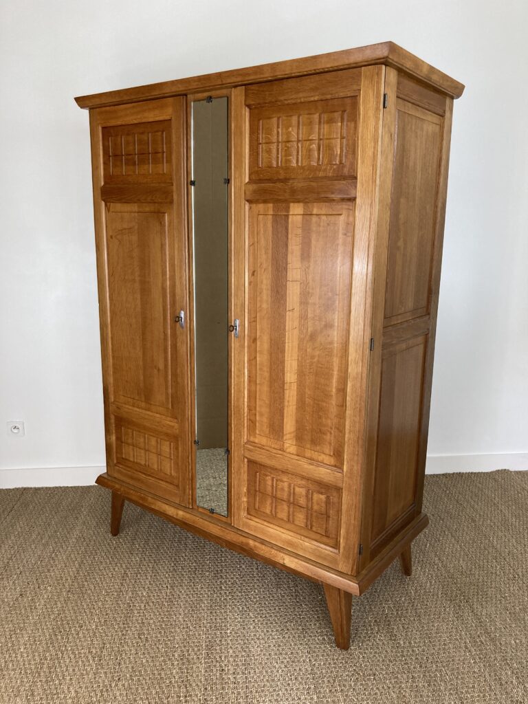 Armoire Art déco en chêne – années 1930-1940